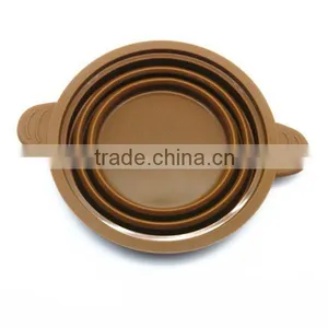 FDA Grade Eco-friendly Foldable Silicone Pet Bowl thumbnail-3