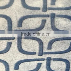 China Factory Manufucture Carving Flannel Fleece Fabric Flannel Blanket thumbnail-2