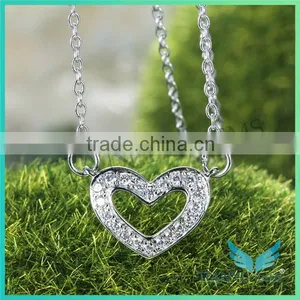Wholesale Fashion Moissanite Diamond Pendants Charms 925 Sterling Silver Necklace thumbnail-1