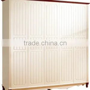 FUTURE Korea's Rural Style Solid Wood White Bed With Fabric for Bedroom Furniture Design thumbnail-4