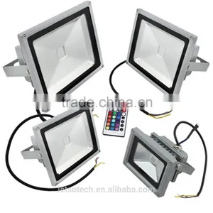 2016high Quality Factory Price IP65 50w Dmx Rgb Outdoor Led Flood Light Remote Led Floodlights With CE &ROHS&UL 3 Years Warranty thumbnail-2