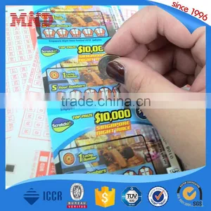 MDP121 Custom Printing Pvc Scratch off Card/85.5*54mm Size Plastic Lottery Scratch Card Printing thumbnail-3