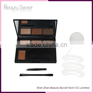 4 Color Eye Brow Makeup Eyebrow Powder Palette With Eyebrow Brush thumbnail-6