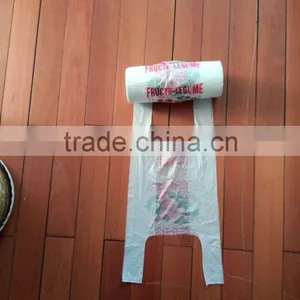 Vest,T-shirt Plastic Grocery Bags on Roll HDPE Customed Printed thumbnail-1