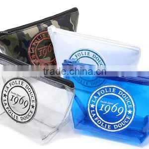 2015 New Design Promotional Silk Screen Small Clear PVC Cosmetic Bag thumbnail-5