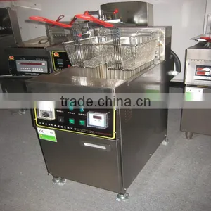 Stainless Steel Electric Donut Deep Fryer 2 Basket Gas Fryer Professional Best Stainless Steel Big Chip Continuous Deep Fryer thumbnail-3