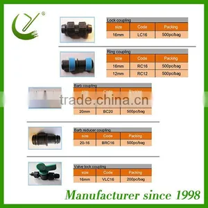Factory Selling PP Compression Fittings Tee, Elbow,Coupler,etc for Irrigation thumbnail-3