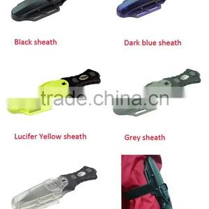 420 Stainless Steel Serrated Point BC Yellow Diving Knifes Survival Knife thumbnail-3