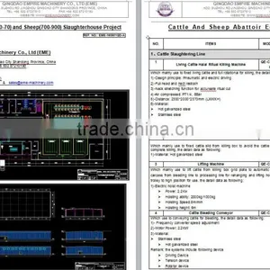 Hight Quality Second Hand Cattle and Sheep Slaughterhouse Project For Slaughter Line Equipment thumbnail-1