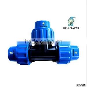 Plastic pp Comprssion Water Pipe Fittings Coupling 20mm /china Manufacture pp Compression Fittings Quick Coupling thumbnail-5