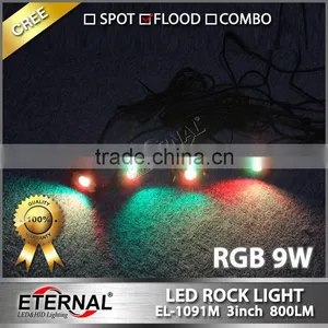 4/6/8/12 POD Rock LED Off Road Jeep ATV Golf Cart Truck Vehicle Rock Crawler Light RGB Rock Light thumbnail-4