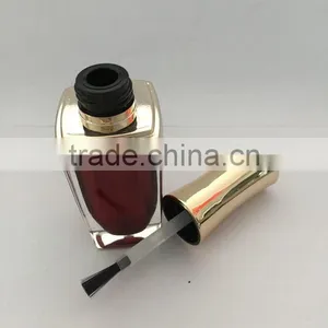 Red Painted Nail Polish Bottle With UV Cap and Shoulders thumbnail-5