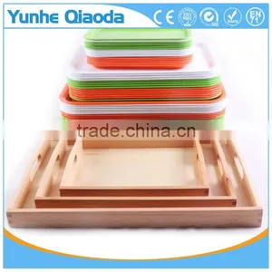 Custom Kindergarten Montessori Teaching Aids Wooden Serving Tray thumbnail-2