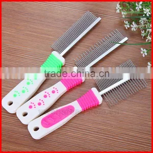 High Quality Stainless Steel 2 Rows Beauty Comb for Pets thumbnail-1