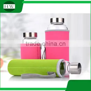 Transparent Glass Cup With Lid Seal Leak Resistant Glass Creative Portable Sports Cups Hot Resistant Glass Cup thumbnail-1