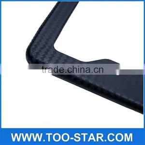REAL CARBON FIBER CAR LICENSE PLATE FRAME TAG COVER ORIGINAL thumbnail-2
