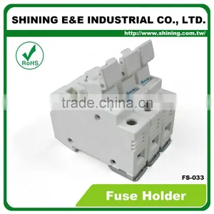 FS-033 Din Socket Connector Cartridge Cylinder Ceramic Fuse Holder thumbnail-1