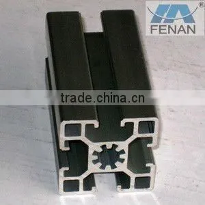 Aluminum Black Powder Coated Extrusion Profile for Industry Console,work Table thumbnail-1