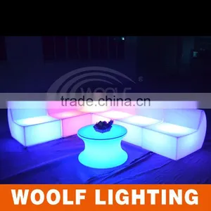 Modern Bar Plastic Illuminated LED Sofa Corner thumbnail-3