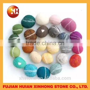 Colorful Unpolished Flat Natural River Pebbles Stone thumbnail-2