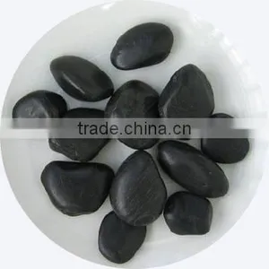 Black Polished Gravel Pebble Stone thumbnail-4