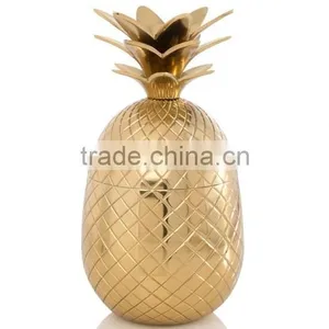 Antique Brass Pineapple Ice Bucket and Wine Cooler thumbnail-5