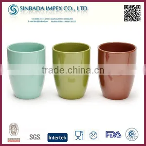 Factory P13016G Ceramic Cheap Bright Color Flower Pot For Garden thumbnail-1