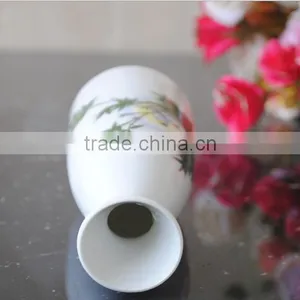 Haonai Wholesale Bamboo Decal High-temperature Ceramics Porcelain Flagon Wine Set thumbnail-2
