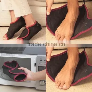 Heated Foot Wraps Microwave Slippers thumbnail-1