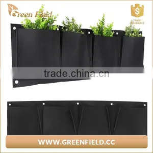 Vertical Wall Mount Garden Plant Grow Container Bags Living Felt Wall Hanging Planter thumbnail-3