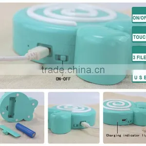 Cute Lollypop Shape Table Lamp With Touch Sensor, USD Charge LED Night Light For Study thumbnail-6