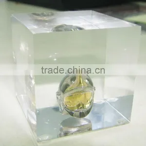 Custom Square Lucite Paperweight thumbnail-1