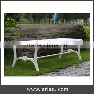 Arlau Cast Aluminum Outdoor Garden Furniture,Iron Bench,Hdpe Bench Seat With Galvanized Steel Legs thumbnail-2