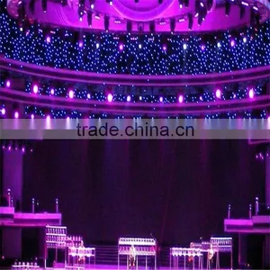 Black/white Led Star Curtain for Romantic Wedding Decoration thumbnail-3