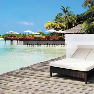 Luxury Rattan Double Bed Daybed With Canopy thumbnail-1