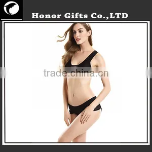 Sexy New Bikini High Quality Solid Colour Flowered Swimsuit Wholesale Bath Suit thumbnail-1