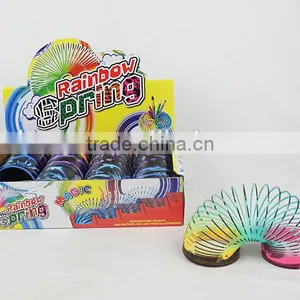Hot Sale Classic Plastic Rainbow Spring With Printed Sea Shell Toys for Kids/promotional Gift Raibow Circle thumbnail-1