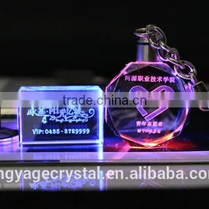 High Quality 3d Laser Crystal Kechain thumbnail-2