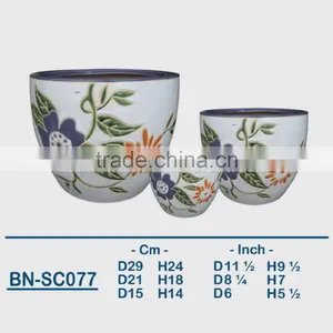 Vietnamese Ceramic Indoor Pot/ Indoor Planter BN-SC077 thumbnail-1
