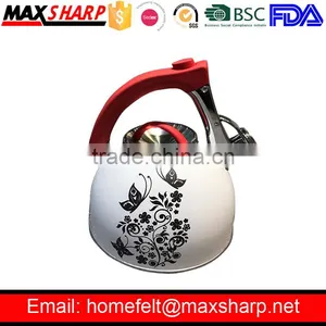 Butterfly and Flower Stainless Steel Kettle, Tea Pot thumbnail-1