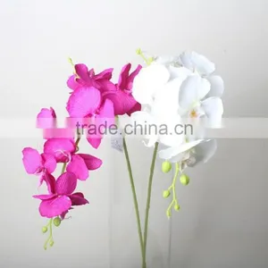 Two Branches Decorative Butterfly Orchid Artificial Butterfly Orchid Flowers Landscaping Flowers thumbnail-3