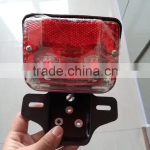 Motorcycle Classic Rear Lamp Tail Light With Bracket thumbnail-1