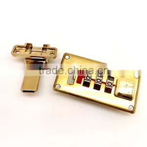 Smaller Combination Number Lock With Hasp for Pilot Case, Combination Lock With Push Buttom for Suitcase, Left Hand thumbnail-4