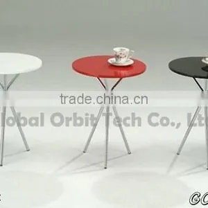Tempered Glass Modern Design Metal Magazine Rack Small Design Table thumbnail-5
