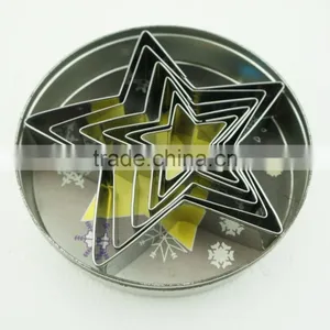 47023 6pcs Five Star Shape Stainless Steel Cookie Cutter Set thumbnail-2