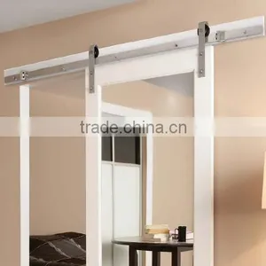 Stainless Steel 304 US Heavy Duty Rubber Hanging Sliding Door Roller Wheels and Track thumbnail-2