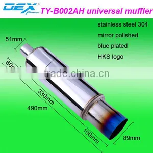 High Quality Automotive Modiffied Performance Universal Exhaust System Muffler thumbnail-3