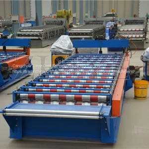 CNC Steel Metal Roof Sheet Roll Forming Machine thumbnail-3