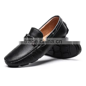 Hot Sell China Brand Men Peas Shoes Casual Fashion Have Sample With Genuine Leather, Adults Business Casual Shoes for Men thumbnail-5