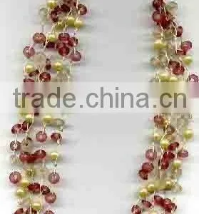 Plastic Bead Necklace thumbnail-1